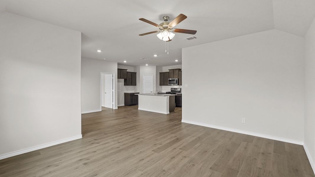 Representative unfurnished interior of a home built from the Devine by D.R. Horton in Trailstone, Caddo Mills (Image 12). Representative unfurnished interior of a home built from the Devine by D.R. Horton in Trailstone, Caddo Mills (Image 12).
