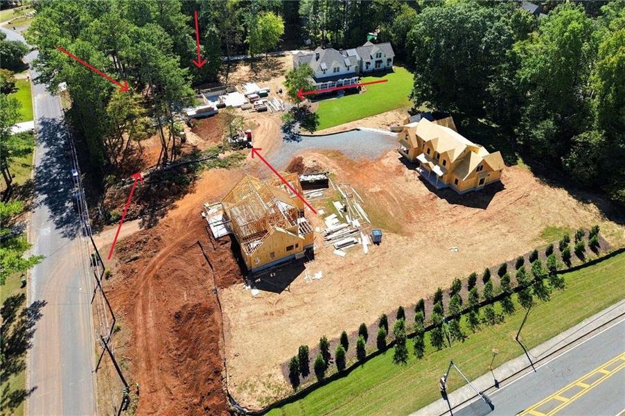 Site preparation for new homesites in , Marietta (Image 6).
