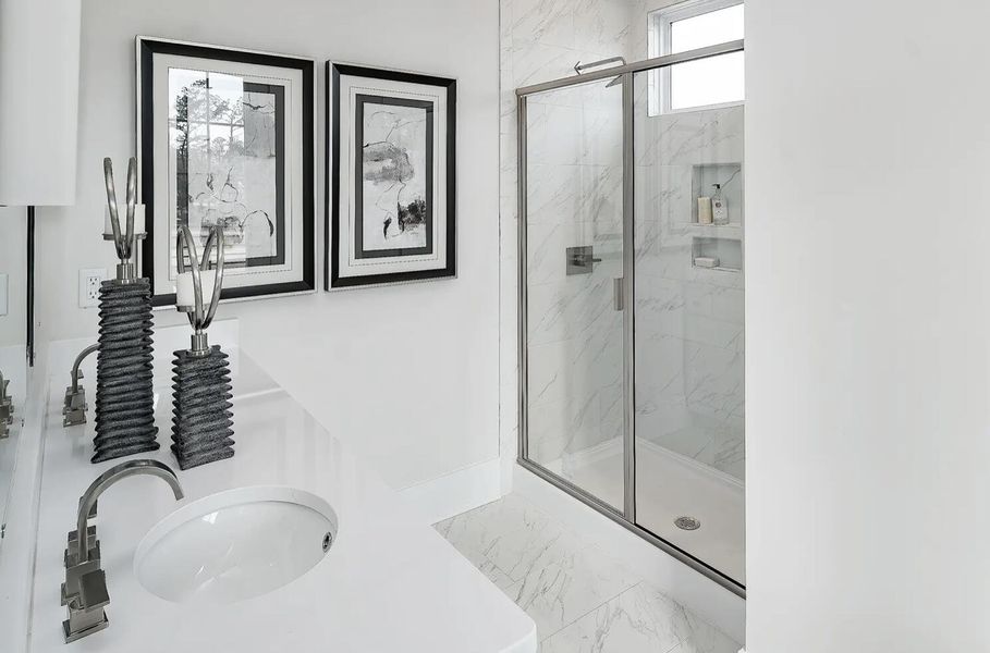 Furnished interior view inside a new home in , Meggett (Image 10).