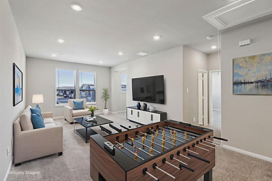 Furnished interior view inside a new home in Kemah Crossing - Luxe Series, Kemah (Image 17).