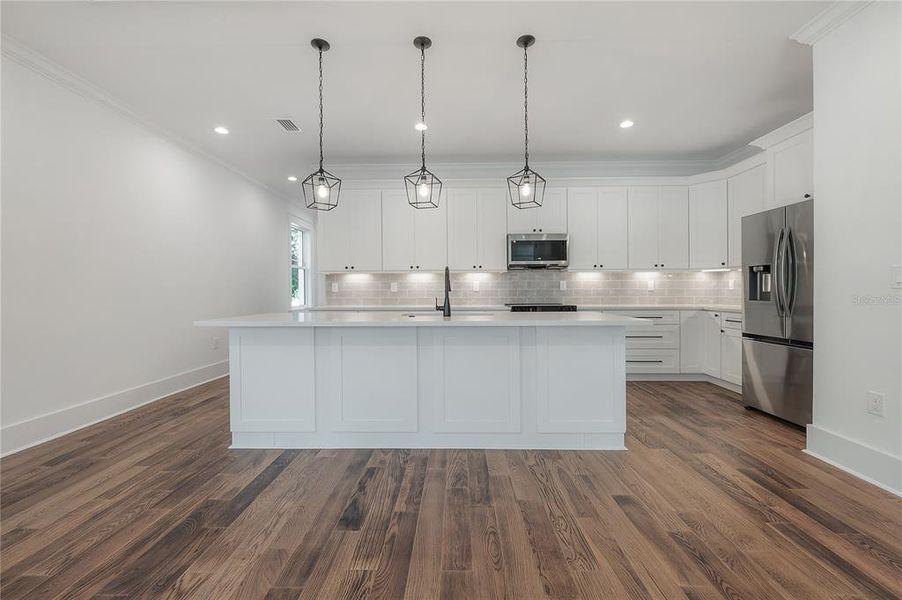 Furnished interior view inside a new home in , Tampa (Image 15). Furnished interior view inside a new home in , Tampa (Image 15).