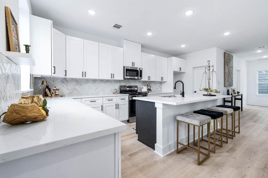 Furnished interior view inside a new home in , Houston (Image 10).