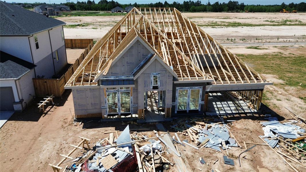 In-progress construction of a new home in , Katy, TX (Image 11).