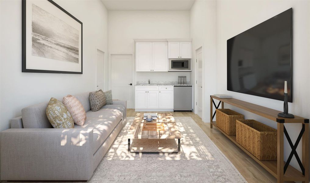 Extra Suite Plus living room (*Artist rendering used for illustration purposes only.)