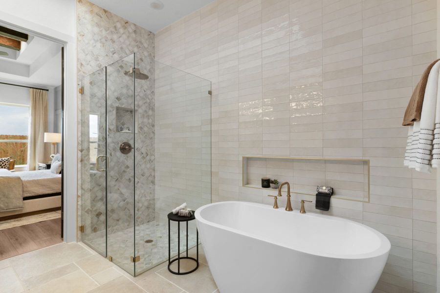 Furnished interior view inside a new home in Davis Ranch, San Antonio (Image 20).