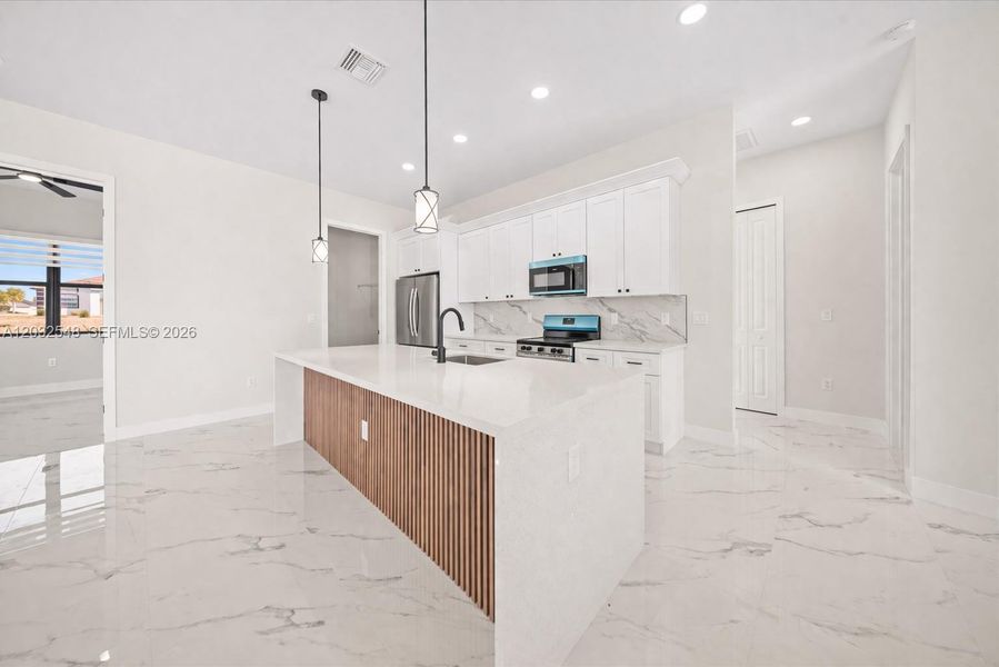Furnished interior view inside a new home in , Cape Coral (Image 8).