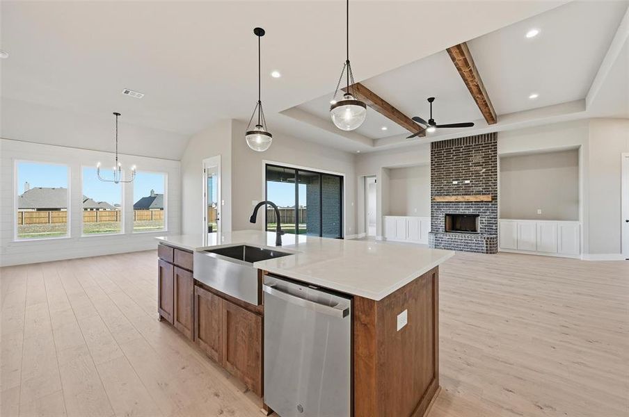 Furnished interior view inside a new home in Coyote Crossing, Godley (Image 13).