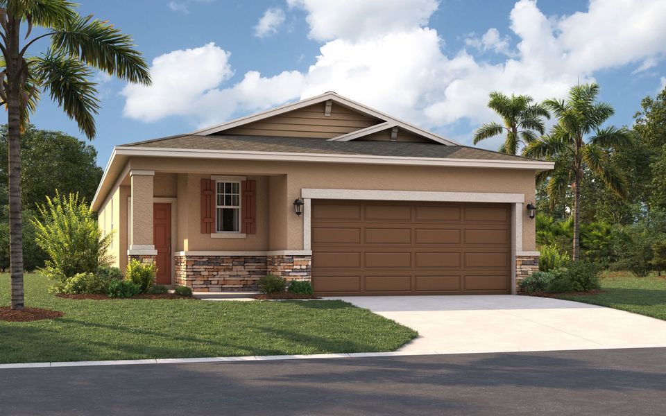 Representative exterior photo of a completed home built from the The Lewiston by Stanley Martin Homes in Watermark, Cocoa, FL (Image 15).