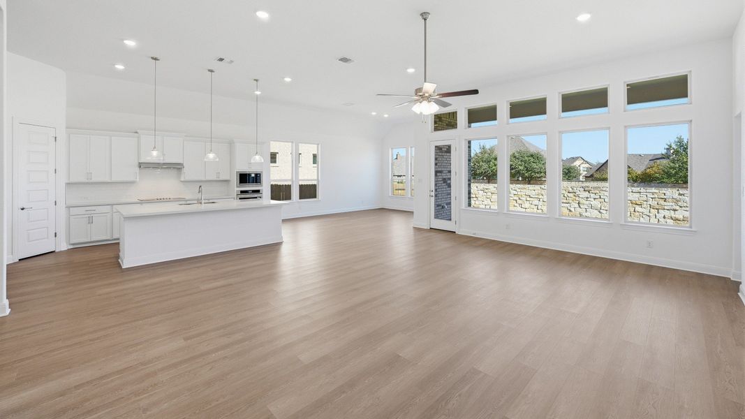 Furnished interior view inside a new home in Oaks at San Gabriel, Georgetown (Image 9).
