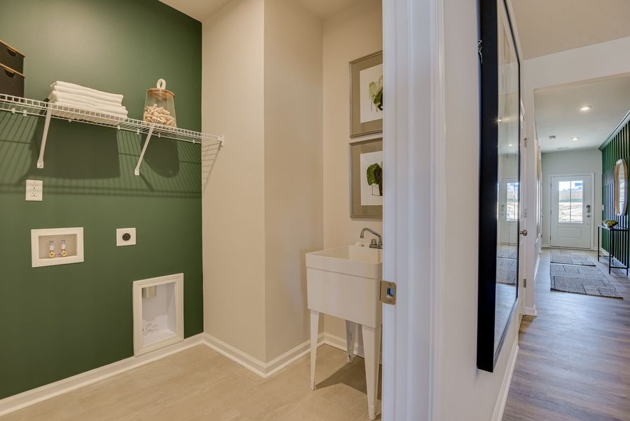 Furnished interior view inside a new home in The Beacon at Old Peachtree Single Family Homes, Lawrenceville (Image 217).