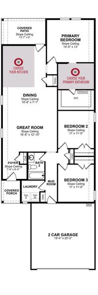 2D floor plan layout for the Travis by Beazer Homes in Veranda, San Antonio, TX (Image 3).