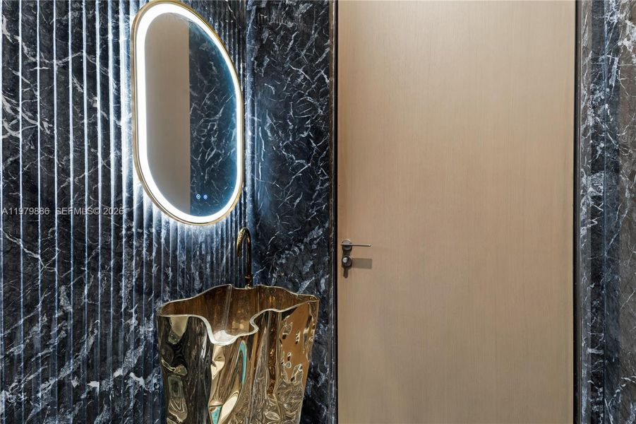 Close-up of interior finishes inside a home in , Miami Beach (Image 18).