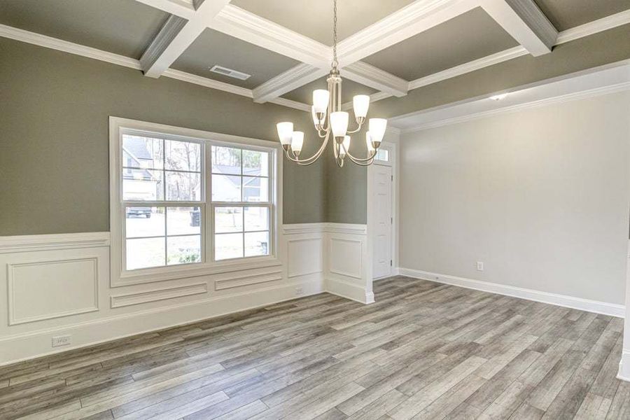 Representative unfurnished interior of a home built from the Pamlico by Caviness & Cates Communities in Bartlett Manor, Youngsville (Image 49).