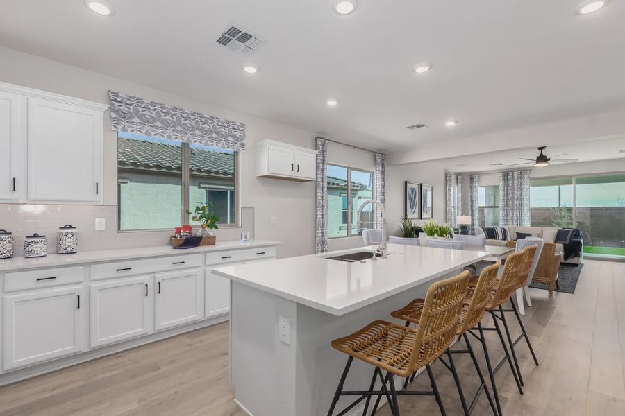 Representative furnished interior of a home built from the Granite Vista Avanti - Plan 1901 by Elliott Homes in Avanti at Granite Vista, Waddell (Image 7).