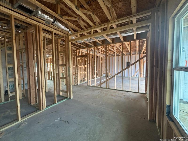 In-progress construction of a new home in The Heights at Saddlebrook Ranch 60's, Schertz, TX (Image 26).