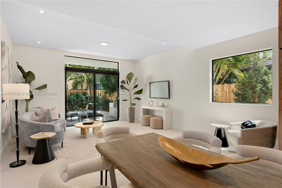 Furnished interior view inside a new home in , Miami (Image 4).