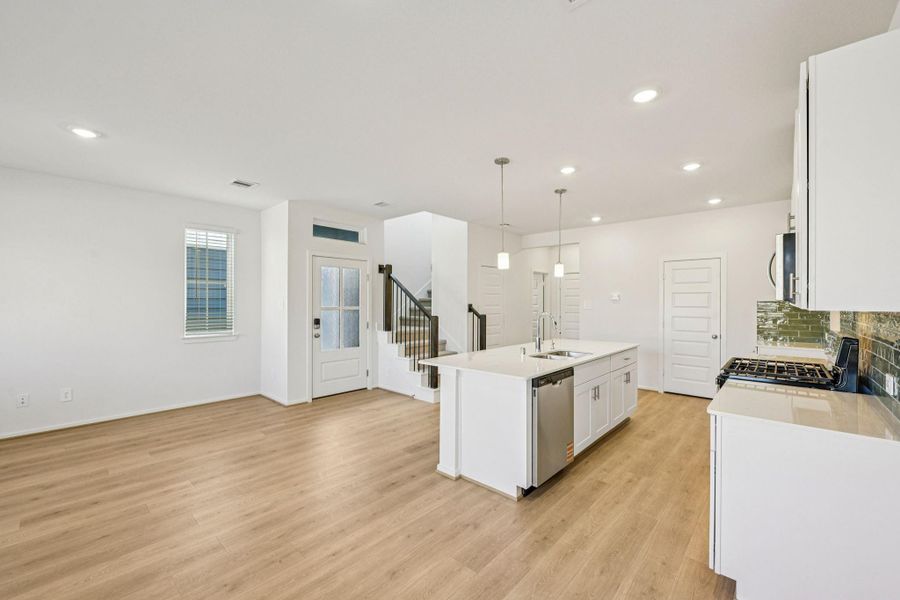 Furnished interior view inside a new home in Pinewood Trails - City Series, Atascocita (Image 7).