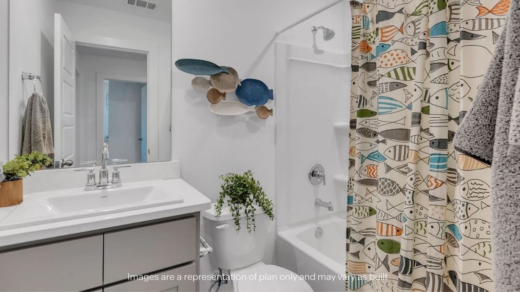 Furnished interior view inside a new home in Viridian, Lubbock (Image 24).