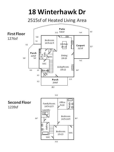 2D floor plan layout of this home in , Arden, NC (Image 3).