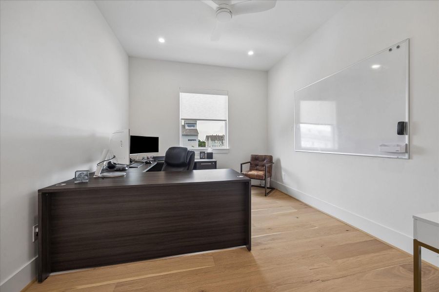 secondary bedroom on the 3rd floor use as an office.