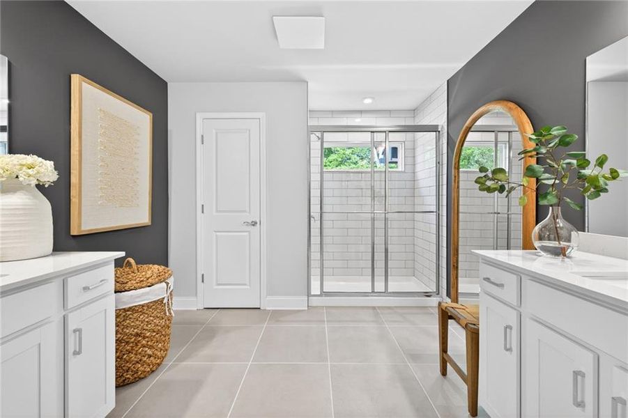 Furnished interior view inside a new home in Ansley Towns, Cumming (Image 19).