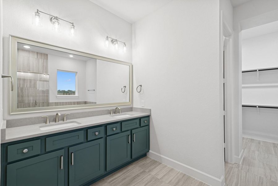 Furnished interior view inside a new home in Grange 45' Homesites, Katy (Image 6).