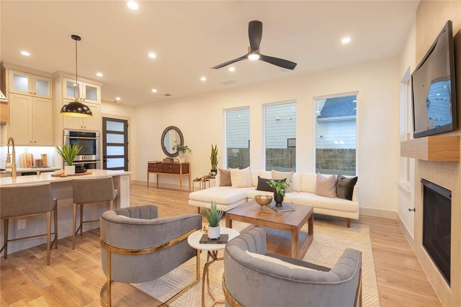 Furnished interior view inside a new home in , McKinney (Image 33).