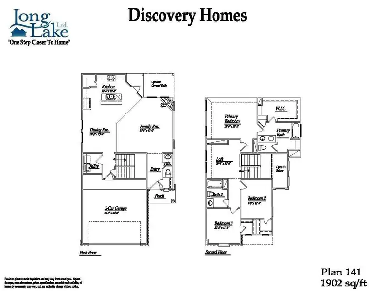 2D floor plan layout of this home in Cypresswood Landing, Humble, TX (Image 5).