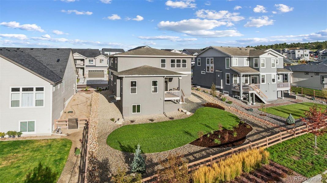 Exterior details and patio area of a home in , Colorado Springs (Image 2). Exterior details and patio area of a home in , Colorado Springs (Image 2).