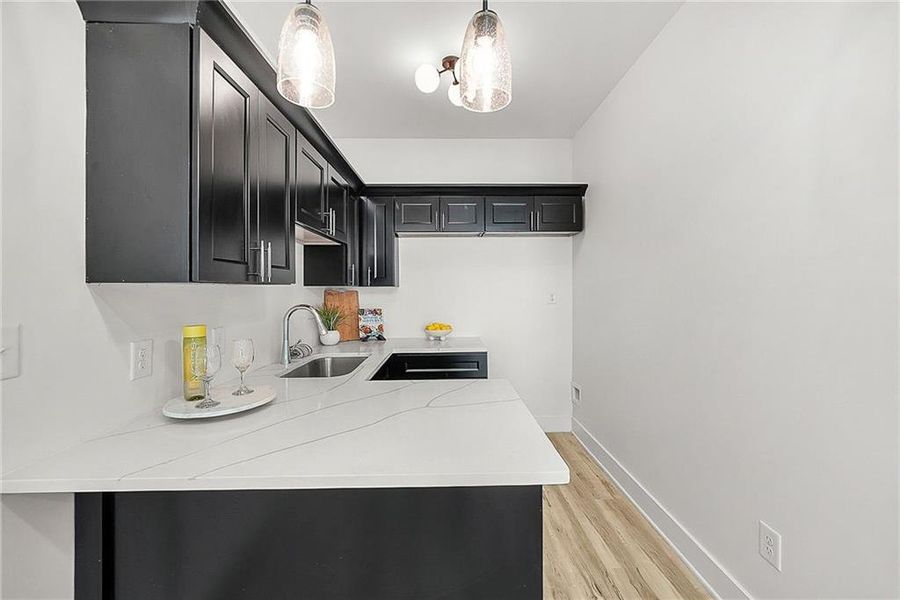 Furnished interior view inside a new home in , Atlanta (Image 34).