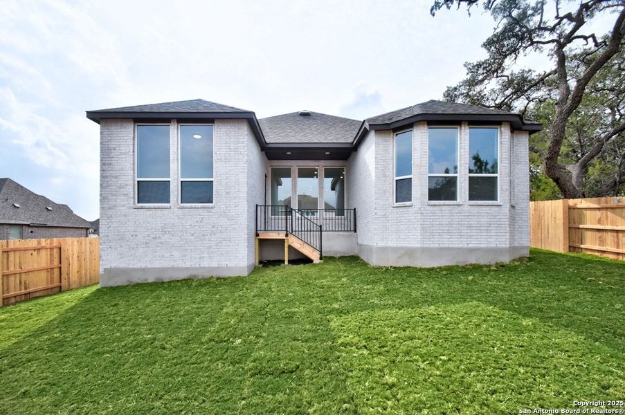 Exterior details and patio area of a home in La Cima: 50ft. lots, San Marcos (Image 3).