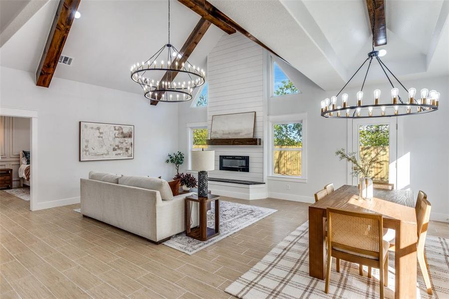 Furnished interior view inside a new home in , Fort Worth (Image 16).