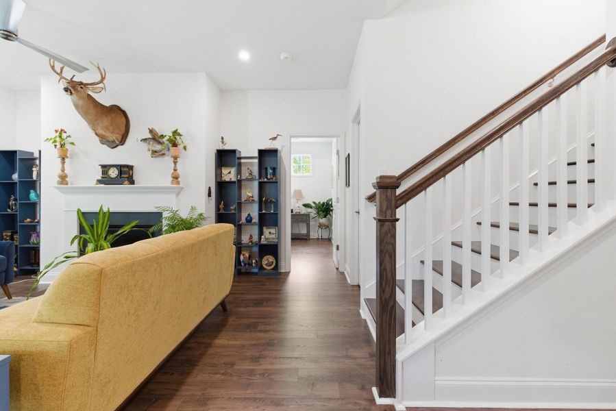 Furnished interior view inside a new home in , Santee (Image 56).