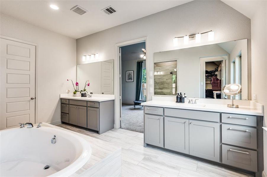 Furnished interior view inside a new home in , Haslet (Image 12).