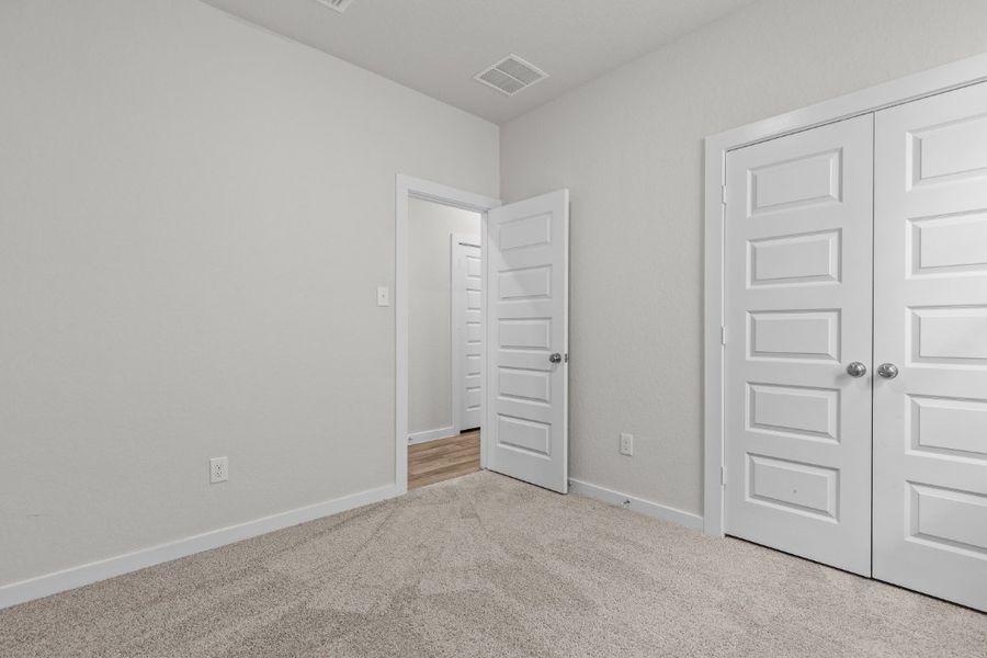 A room with white doors. A room with white doors.