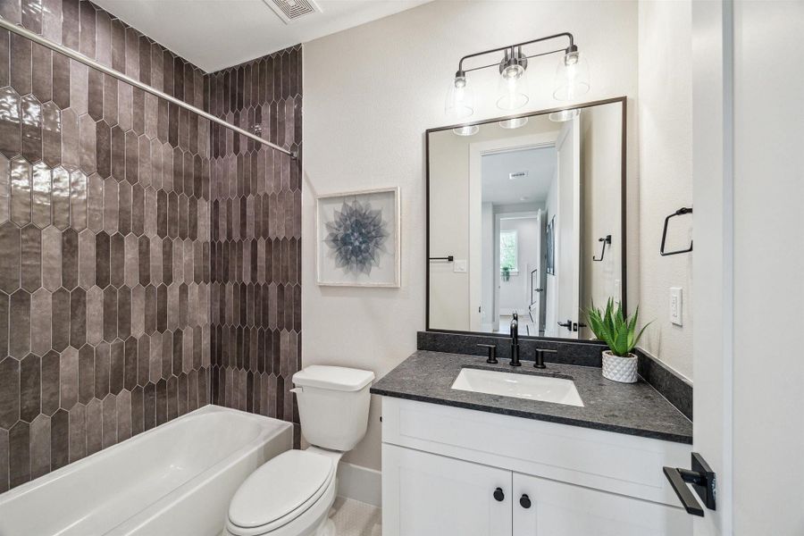 Furnished interior view inside a new home in , Houston (Image 22).