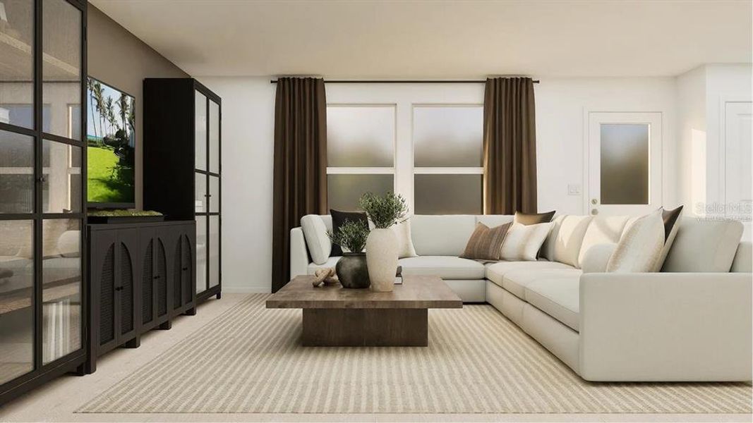 Furnished interior view inside a new home in Waterstone, Groveland (Image 5). Furnished interior view inside a new home in Waterstone, Groveland (Image 5).