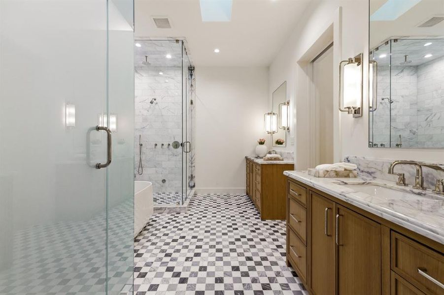 Furnished interior view inside a new home in , Dallas (Image 19).