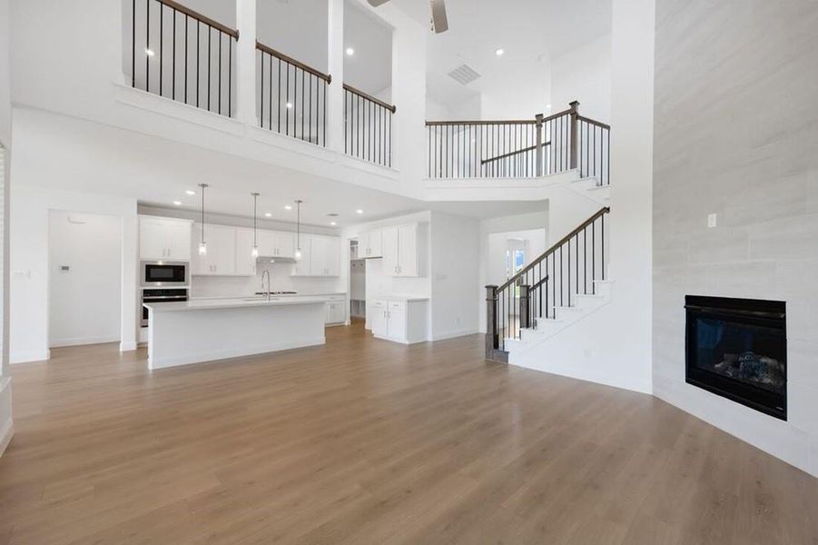Furnished interior view inside a new home in South Oak 60s, Lakewood Village (Image 13).