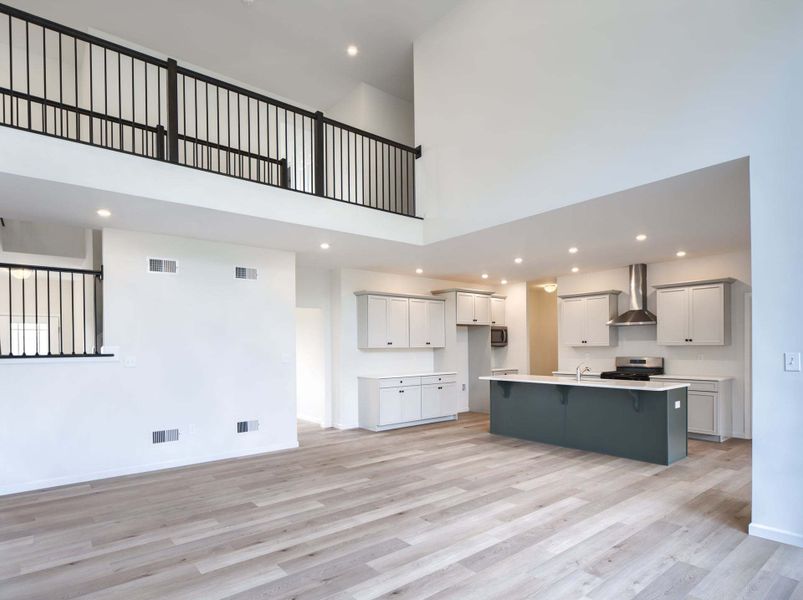 Family Room and Classic Kitchen