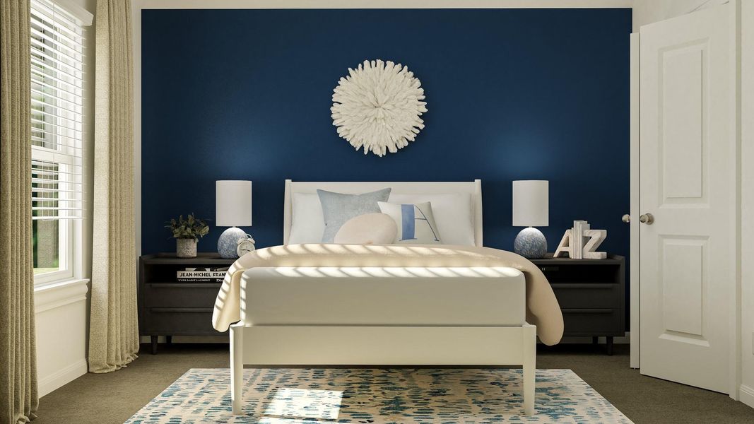 Furnished interior view inside a new home in Lively Ranch: Brookstone Collection, Georgetown (Image 17).