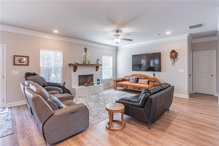 Furnished interior view inside a new home in Enclave at Brookside Crossing, Auburn (Image 36).