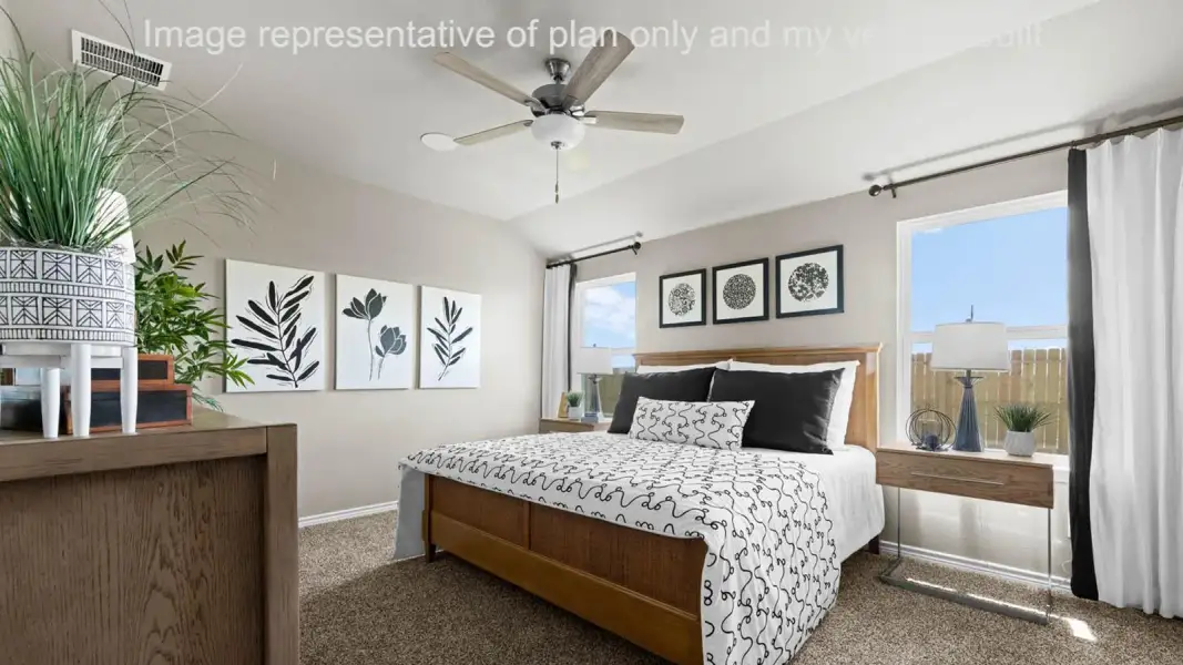 Furnished interior view inside a new home in Heritage Crossing, Corpus Christi (Image 13).