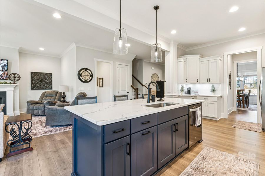 Furnished interior view inside a new home in , Indian Trail (Image 13). Furnished interior view inside a new home in , Indian Trail (Image 13).
