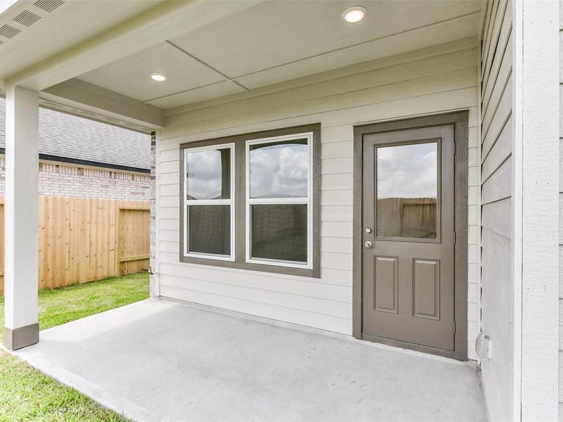 Exterior details and patio area of a home in River Ranch Meadows, Dayton (Image 4). Exterior details and patio area of a home in River Ranch Meadows, Dayton (Image 4).