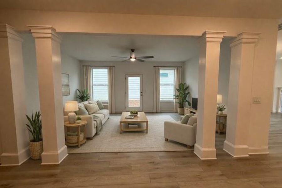 Furnished interior view inside a new home in , Hiram (Image 6). Furnished interior view inside a new home in , Hiram (Image 6).