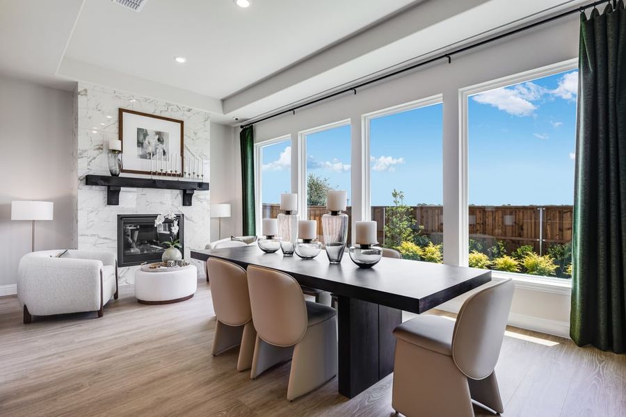 Representative furnished interior of a home built from the Courtney by Taylor Morrison in The Ranch at Uptown Celina, Celina (Image 9).