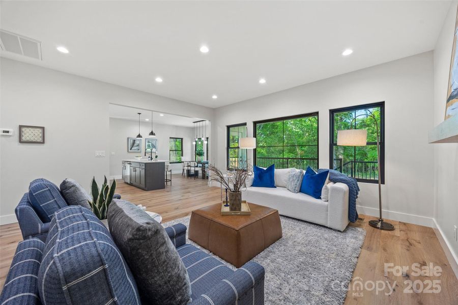 Furnished interior view inside a new home in , Belmont (Image 16). Furnished interior view inside a new home in , Belmont (Image 16).