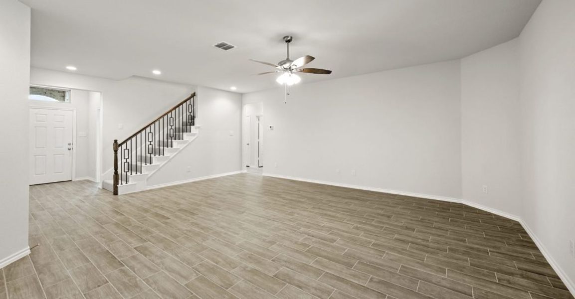 Representative exterior photo of a completed home built from the Hadleigh by Impression Homes in Mountain Valley, Burleson, TX (Image 11). Representative exterior photo of a completed home built from the Hadleigh by Impression Homes in Mountain Valley, Burleson, TX (Image 11).