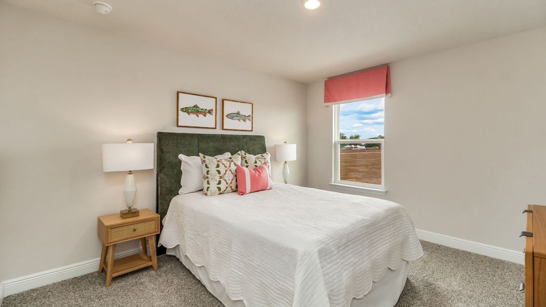 Furnished interior view inside a new home in Magnolia at the Bluffs Phase 3, Freeport (Image 27).